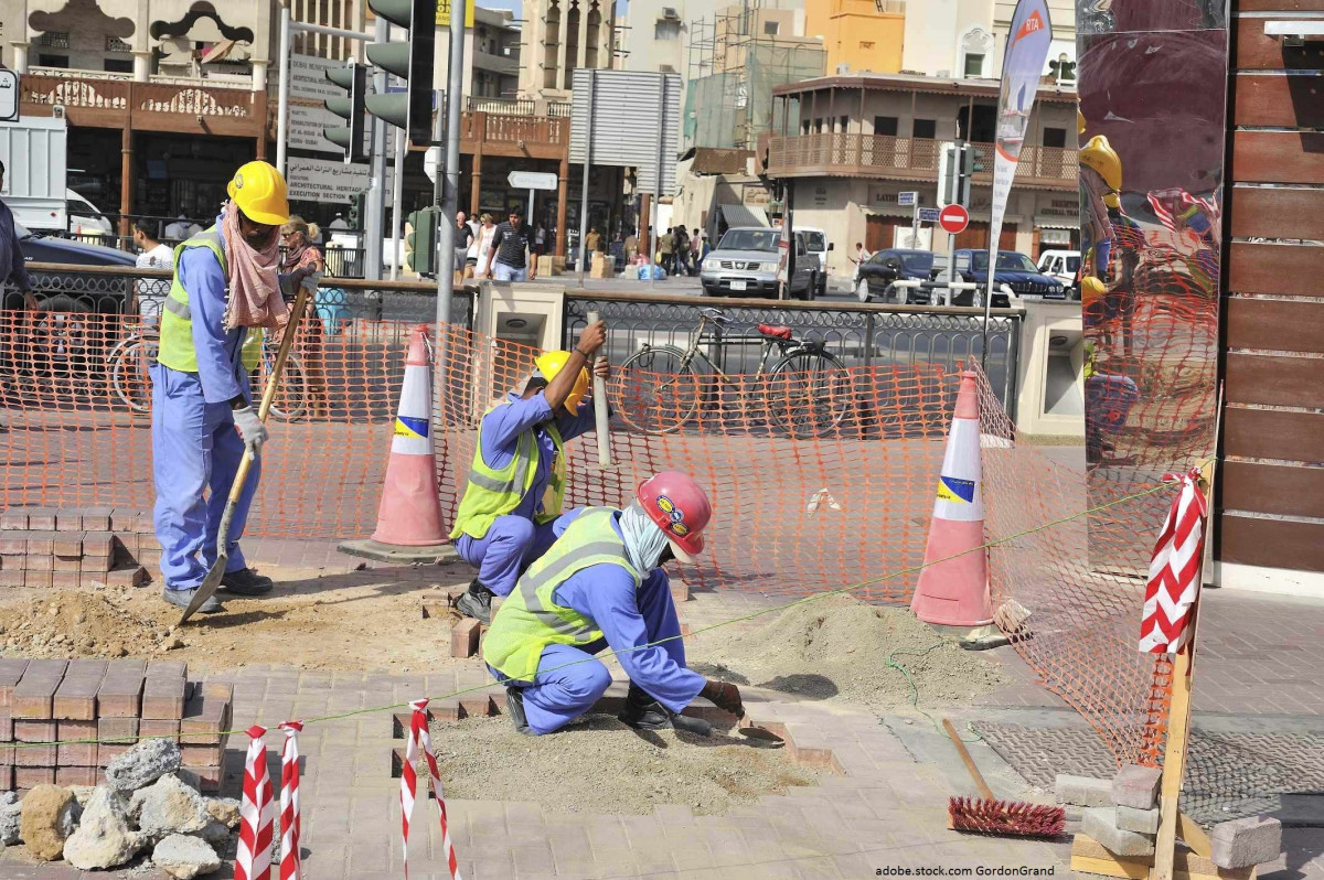 Phillipinische Arbeiter in Dubai